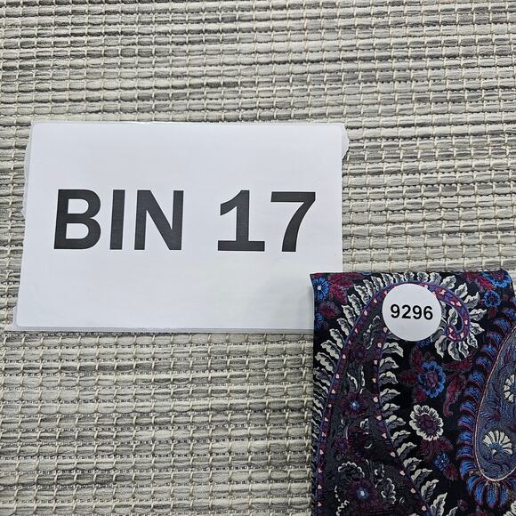 Stafford Mens 100% Silk Neck Tie Multicolor Paisley - Picture 8 of 8